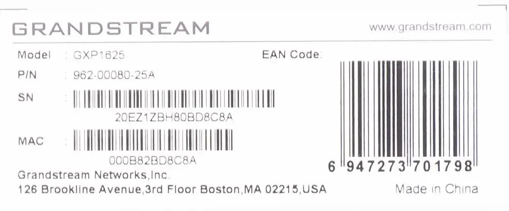 Grandstream GXP-1620
