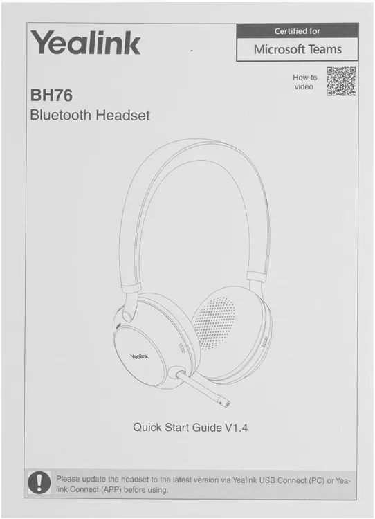Yealink BH76 UC черный [bh76 uc black usb-a]