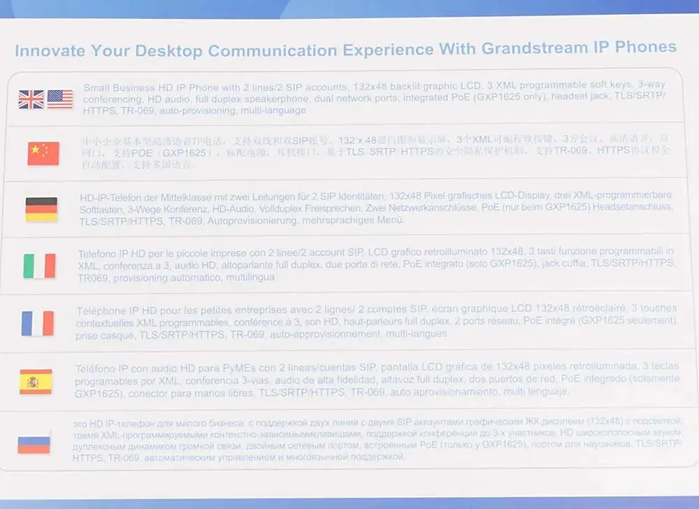 Grandstream GXP-1620