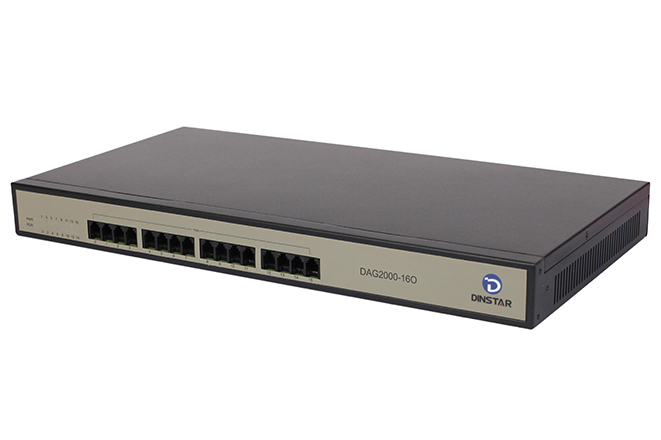 Dinstar DAG2000-16O — 16-портовый FXO VoIP-шлюз